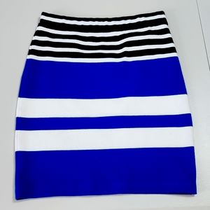T Alexander Wang skirt. XS. Blue, white and black stripes.